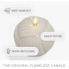 image:imageLuminara Moving Flame LED Candle  Unscented Real Wax Chalk Rope Ball  Timer Flameless Flickering for Home Centerpiece Coastal Christmas DecorChalk Rope Ball