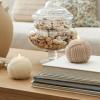 image:imageLuminara Moving Flame LED Candle  Unscented Real Wax Chalk Rope Ball  Timer Flameless Flickering for Home Centerpiece Coastal Christmas DecorChalk Rope Ball