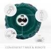 image:imageLuminara Moving Flame LED Candle  Unscented Real Wax Chalk Rope Ball  Timer Flameless Flickering for Home Centerpiece Coastal Christmas DecorChalky Green