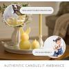 image:imageLuminara Moving Flame LED Candle  Unscented Real Wax Chalk Rope Ball  Timer Flameless Flickering for Home Centerpiece Coastal Christmas DecorLemon Chiffon Floral