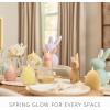 image:imageLuminara Moving Flame LED Candle  Unscented Real Wax Chalk Rope Ball  Timer Flameless Flickering for Home Centerpiece Coastal Christmas DecorLemon Chiffon Floral