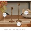 image:imageLuminara Wrought Iron Taper Candlestick Holder  Vintage Antique Brass 825 Home Decor Elegant Dining Table Centerpiece for Moving Flame CandlesBrass