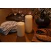 image:imageLuminara Wick to Flame Moving Flame LED Candle Flameless Pillar Real Wax Recessed Top Edge Ivory 72inch72inch