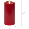 image:imageLuminara Bundle Set of 2 Moving Flame Burgundy Flameless LED Candle 45  65
