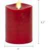 image:imageLuminara Bundle Set of 2 Moving Flame Burgundy Flameless LED Candle 45  65
