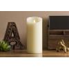 image:imageLuminara Bundle Set of Moving Flame Pillar LED Candle 65 Tall  Ivory with Flameless Candle Nightlight  Plug in Dusk to Dawn Sensor
