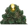 image:imageLuminara Set of 2  Flickering Flameless Christmas Tree Candles  Green All Over Glitter Finish