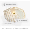 image:imageLuminara Coastal Seashell Flameless Candle Moving Flame LED Real Wax Candle Tun ShellTun Shell