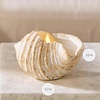 image:imageLuminara Coastal Seashell Flameless Candle Moving Flame LED Real Wax Candle Tun ShellTun Shell