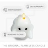 image:imageLuminara Flameless Candle Halloween Decor Spooky Ghost Figural LED Candle 37 x 55 Real Wax Moving Flame Battery Operated Bright White
