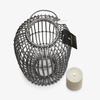 image:imageLuminara  Weathered Rattan Outdoor Lantern with Remote Control Flameless Candle  Grey  Pack of 112x19  Battery Operated Waterproof Patio GardenGray