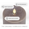 image:imageLuminara  Flameless LED Battery Operated Flickering Pillar Candles  Charcoal Gray  Pack of 14x87 Realistic Moving Flame Real Wax IndoorOutdoorCharcoal Gray