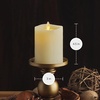 image:imageLuminara  Flameless LED Battery Operated Flickering Pillar Candles  Charcoal Gray  Pack of 14x87 Realistic Moving Flame Real Wax IndoorOutdoorIvory
