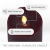 image:imageLuminara  Flameless LED Battery Operated Flickering Pillar Candles  Charcoal Gray  Pack of 14x87 Realistic Moving Flame Real Wax IndoorOutdoorRaisin