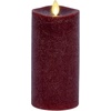 image:imageLuminara  Flameless LED Battery Operated Flickering Pillar Candles  Charcoal Gray  Pack of 14x87 Realistic Moving Flame Real Wax IndoorOutdoorRaisin