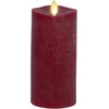 image:imageLuminara  Flameless LED Battery Operated Flickering Pillar Candles  Charcoal Gray  Pack of 14x87 Realistic Moving Flame Real Wax IndoorOutdoorRed