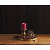 image:imageLuminara  Flameless LED Battery Operated Flickering Pillar Candles  Charcoal Gray  Pack of 14x87 Realistic Moving Flame Real Wax IndoorOutdoorRed