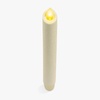 image:imageLuminara EXC COL Glitter Flameless Candle Taper  1 x 95 Holiday GreenIvory