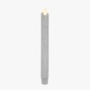 image:imageLuminara EXC COL Glitter Flameless Candle Taper  1 x 95 Holiday GreenSilver