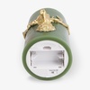image:imageLuminara EXC COL Flameless Candle Embossed Reindeer Pillar Moving Flame LED Candle 35x65 Holiday Green