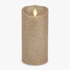 image:imageLuminara EXC COL Glitter Flameless Candle Pillar Holiday Red 35 x 7Champagne