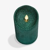 image:imageLuminara EXC COL Glitter Flameless Candle Pillar Holiday Red 35 x 7Holiday Green