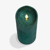 image:imageLuminara EXC COL Glitter Flameless Candle Pillar Holiday Red 35 x 7Holiday Green