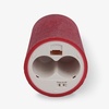 image:imageLuminara EXC COL Glitter Flameless Candle Pillar Holiday Red 35 x 7Holiday Red