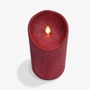 image:imageLuminara EXC COL Glitter Flameless Candle Pillar Holiday Red 35 x 7Holiday Red