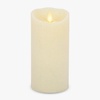 image:imageLuminara EXC COL Glitter Flameless Candle Pillar Holiday Red 35 x 7Ivory