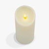 image:imageLuminara EXC COL Glitter Flameless Candle Pillar Holiday Red 35 x 7Ivory
