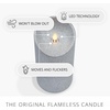 image:imageLuminara EXC COL Glitter Flameless Candle Pillar Holiday Red 35 x 7Silver