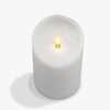 image:imageLuminara EXC COL Glitter Flameless Candle Pillar Holiday Red 35 x 7White