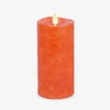 image:imageLuminara Harvest Pumpkin Flameless Moving Flame LED Candle Pillar Real Wax Mottled Finish Melted Top Unscented 65inchHarvest Pumpkin 65inch